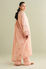 3 Piece -  Embroidered Suit - C6136