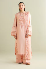 3 Piece -  Embroidered Suit - C6136