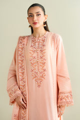 3 Piece -  Embroidered Suit - C6136