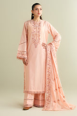 3 Piece -  Embroidered Suit - C6136