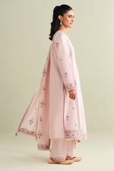 3 Piece -  Embroidered Suit - C6135