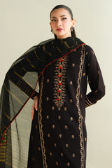 3 Piece -  Embroidered Suit - C6161