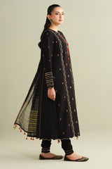 3 Piece -  Embroidered Suit - C6161