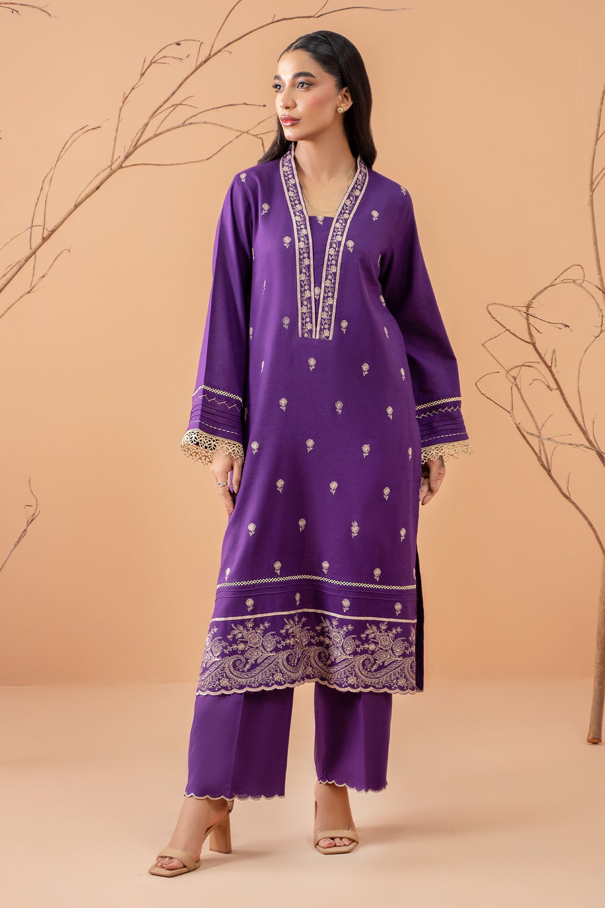 2 Piece Khaddar Shirt & Shalwar