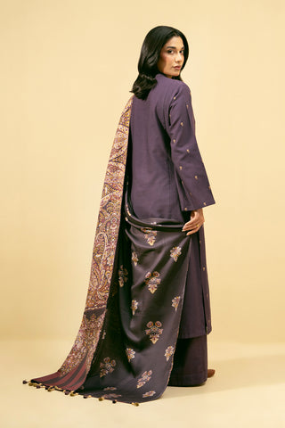 3 Piece Slub Khaddar Suit