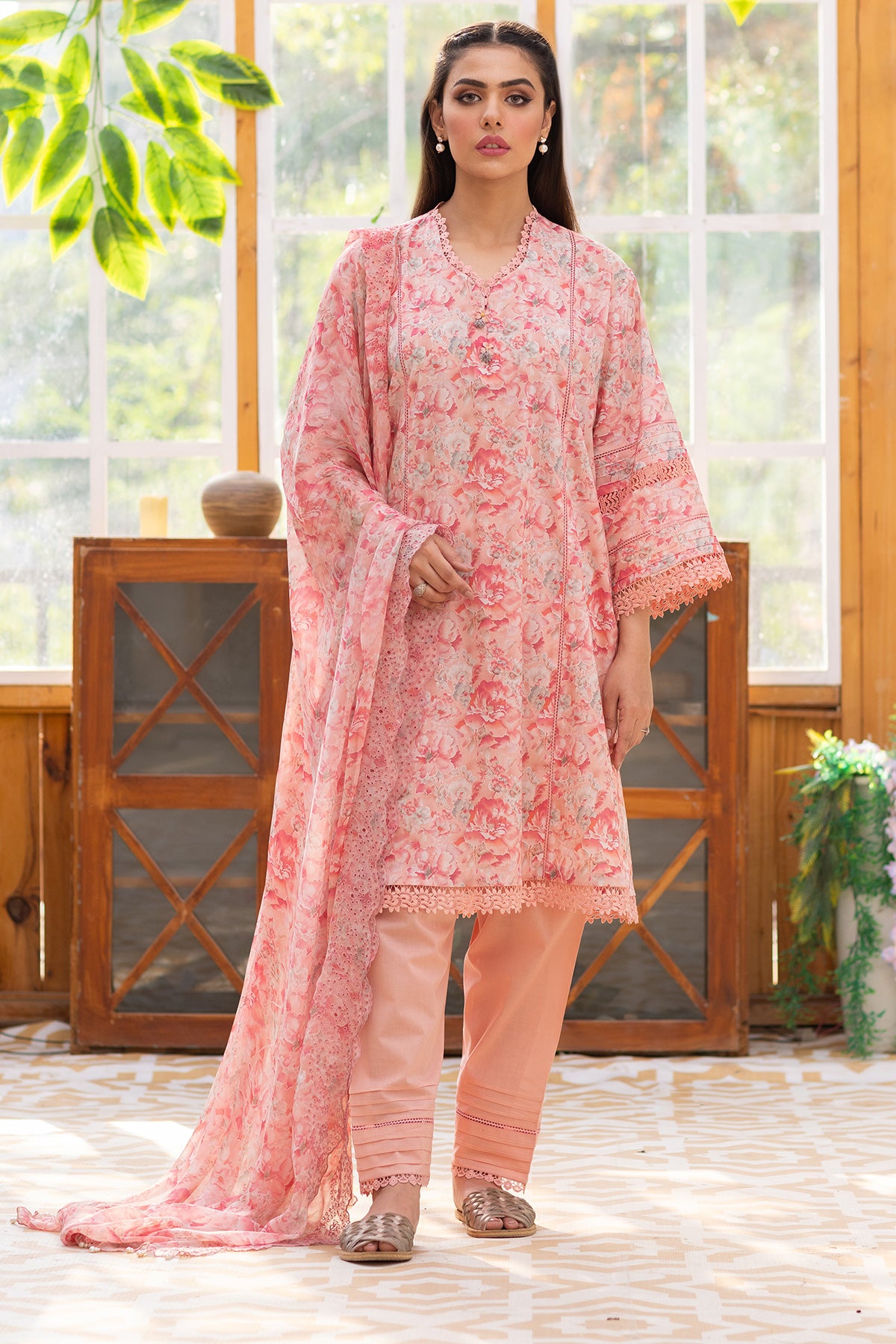 3 Piece Cotton Lawn Suit