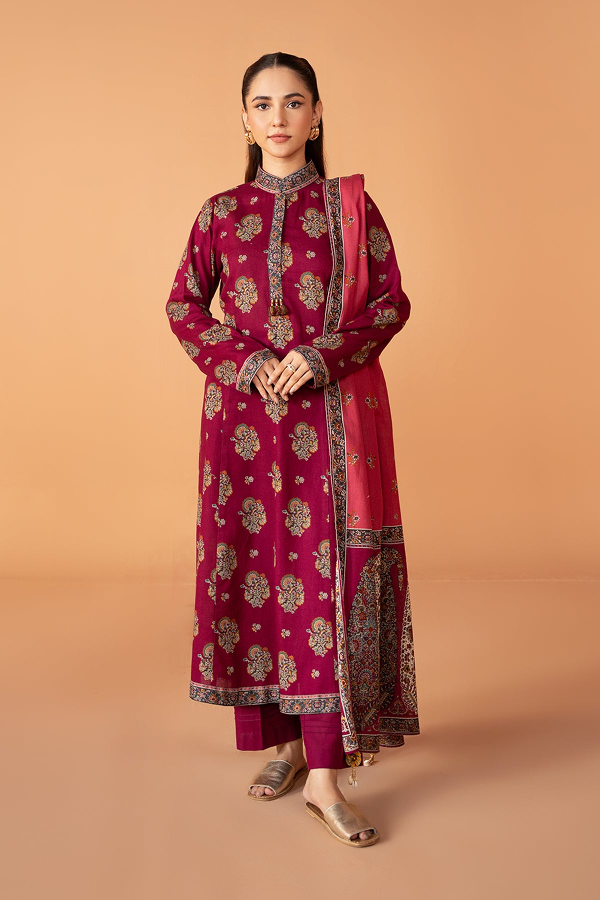 3 Piece Khaddar Suit