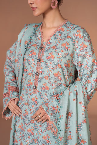 3 Piece Khaddar Suit