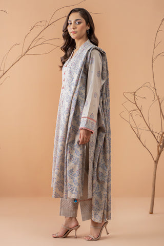 3 Piece Khaddar Suit