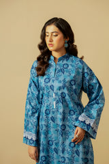 2 Piece Printed Cotton Shirt & Trouser