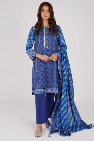 3 Piece Cotton Lawn Suit