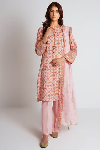 3 Piece Cotton Lawn Suit