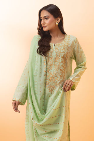 2 Piece Dyed Lawn Shirt & Dupatta