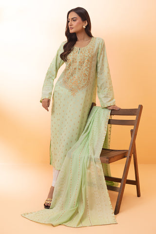 2 Piece Dyed Lawn Shirt & Dupatta