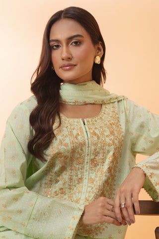 2 Piece Dyed Lawn Shirt & Dupatta