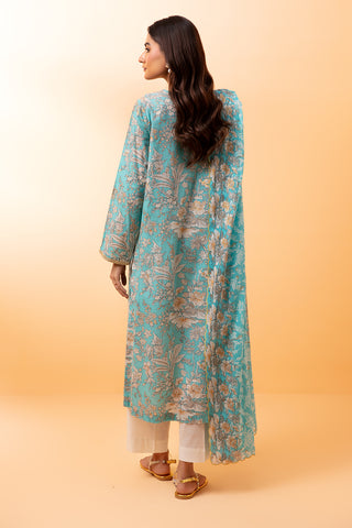 2 Piece Printed Lawn Shirt & Dupatta