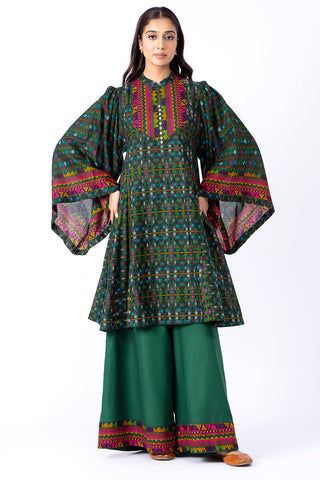 2 Piece Khaddar Shirt & Sharara