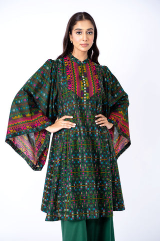 2 Piece Khaddar Shirt & Sharara