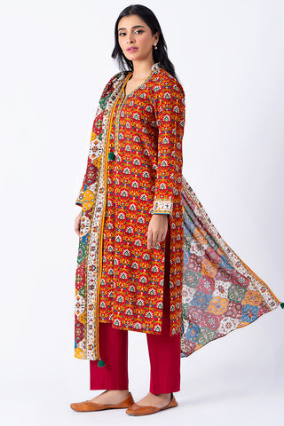 3 Piece Khaddar Suit