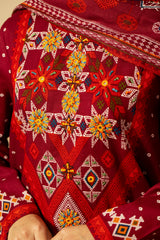 3 Piece Printed Khadar Suit