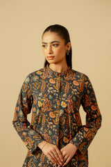 Printed Khaddar Shirt