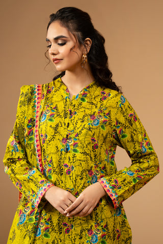 3 Piece Printed Khaddar Suit