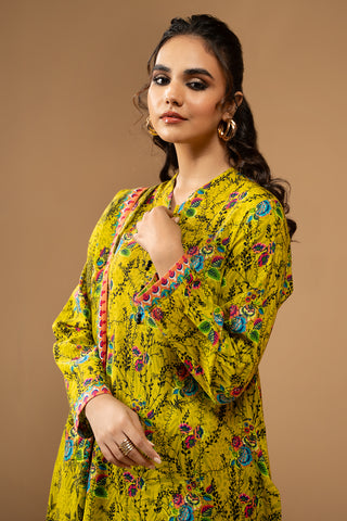 3 Piece Printed Khaddar Suit