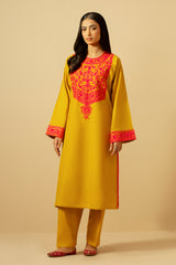 2 Piece - Embroidered Khaddar Suit