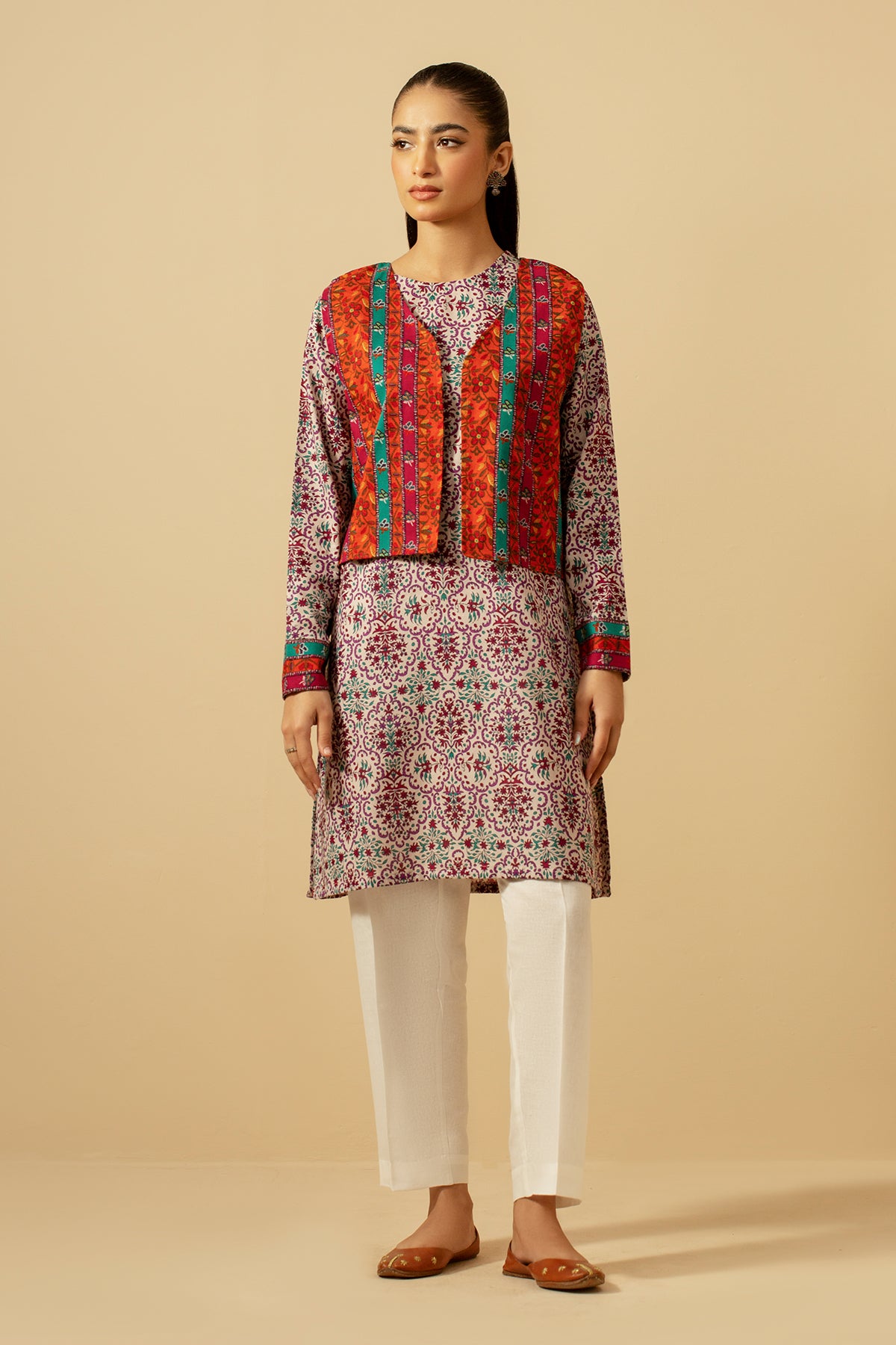 2 Piece - Printed Khaddar Suit