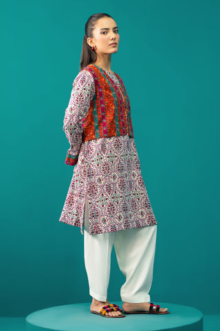 1 Piece Dyed & Embroidered Khaddar Shirt