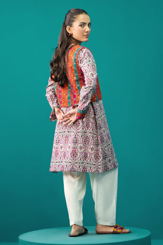 1 Piece Dyed & Embroidered Khaddar Shirt