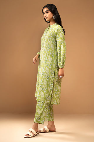 2 Piece Printed Khaddar Shirt & Trouser