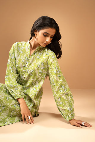 2 Piece Printed Khaddar Shirt & Trouser