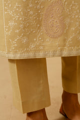 2 Piece Dyed & Embroidered Khaddar Shirt & Trouser