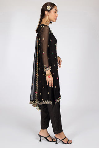 3 Piece Pk Chiffon Suit