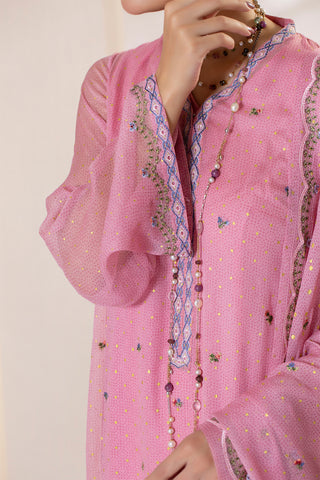 2 Piece Pure Chiffon Shirt & Dupatta