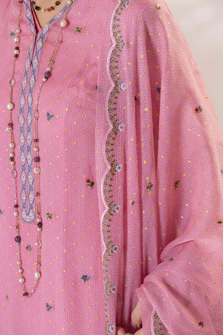 2 Piece Pure Chiffon Shirt & Dupatta