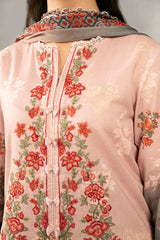 3 Piece - Embroidered Khaddar Suit