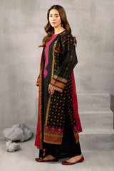 3 Piece - Embroidered Khaddar Suit