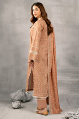 3 Piece - Embroidered Khaddar Suit