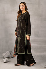 3 Piece - Embroidered Khaddar Suit