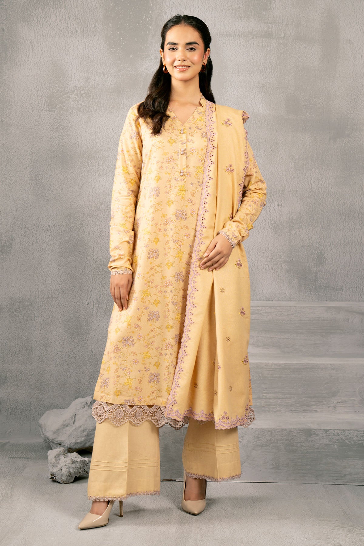 3 Piece Viscose Karandi Suit