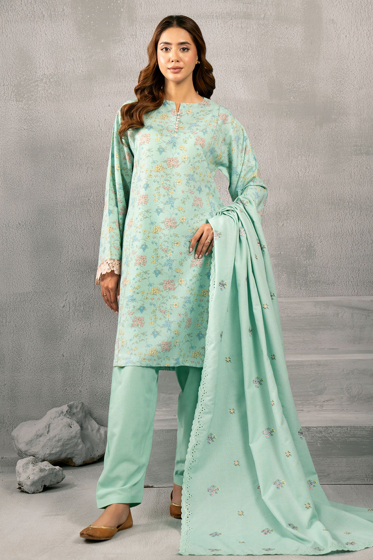 3 Piece Viscose Karandi Suit