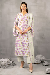 3 Piece - Embroidered Karandi Suit