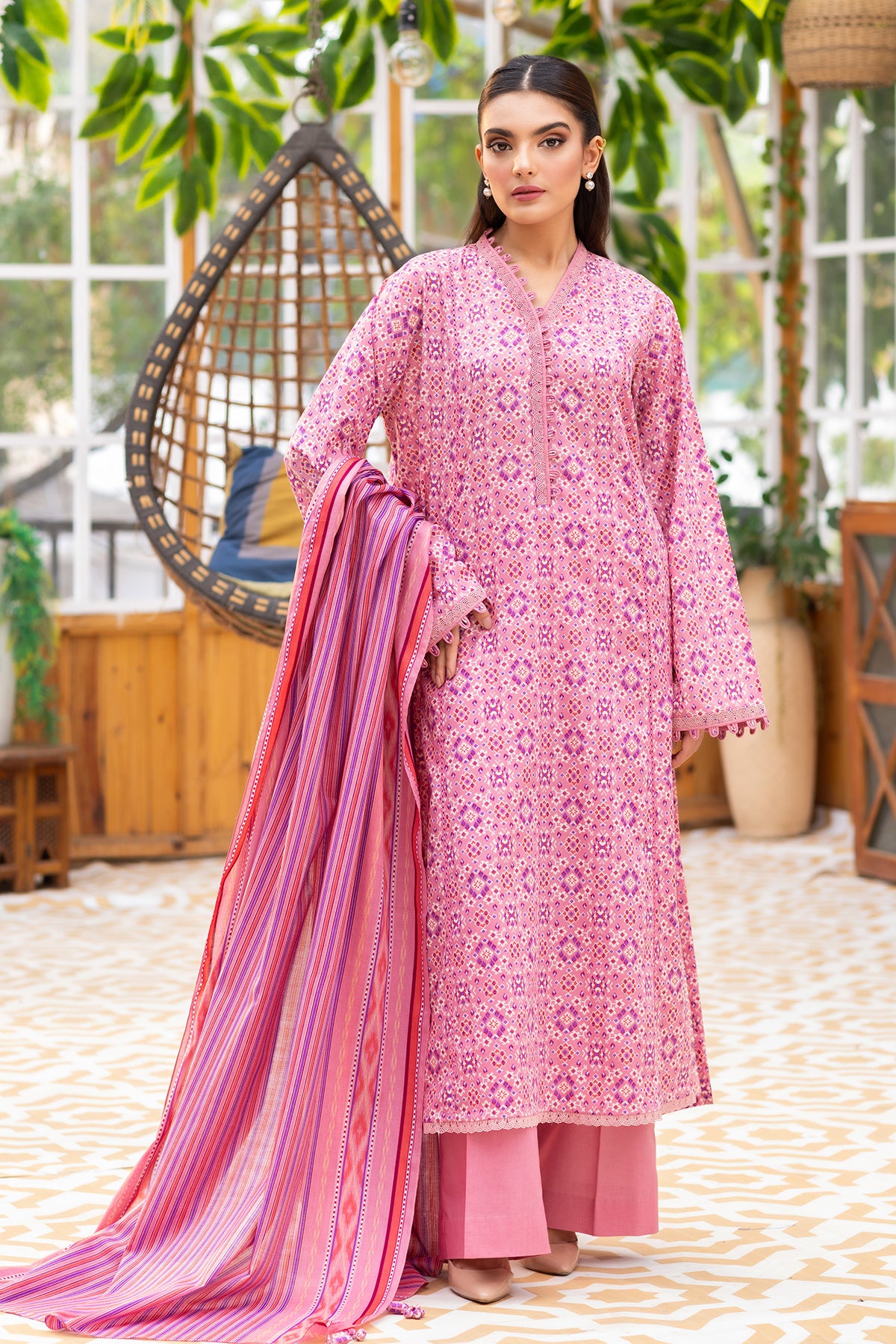 3 Piece Cotton Lawn Suit – Kayseria Pakistan