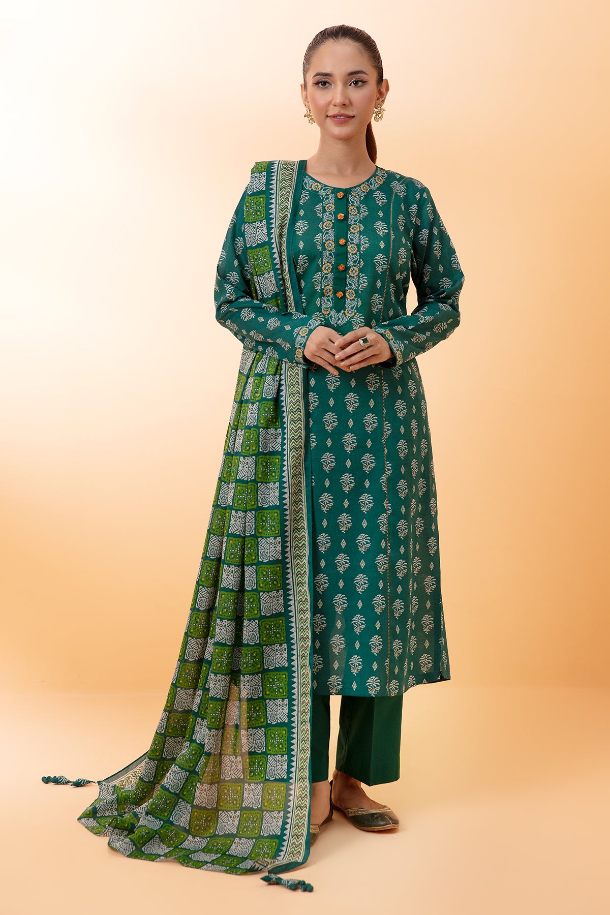 3 Piece Cotton Lawn Suit