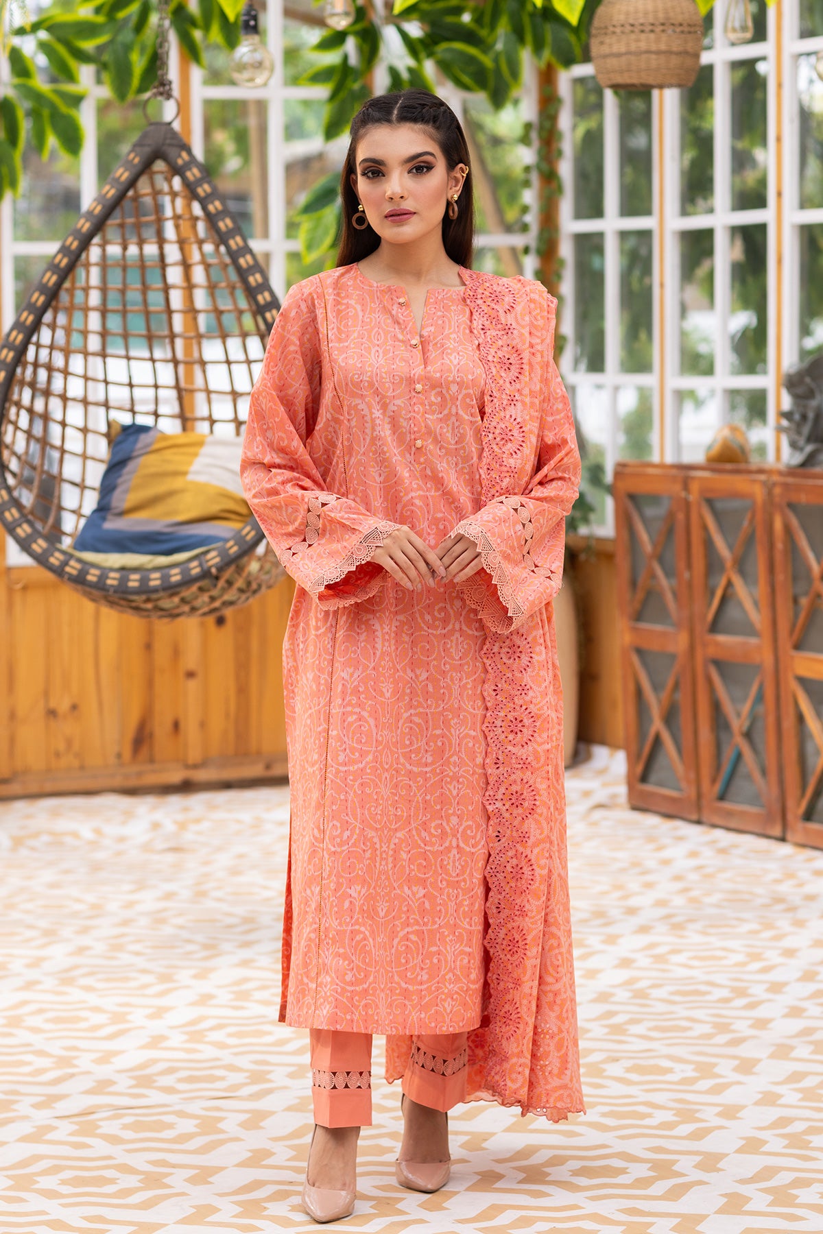 3 Piece Cotton Lawn Suit