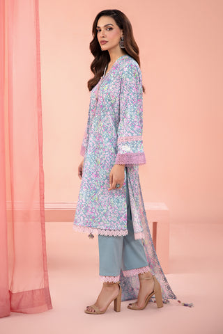 3 Piece Cotton Lawn Suit