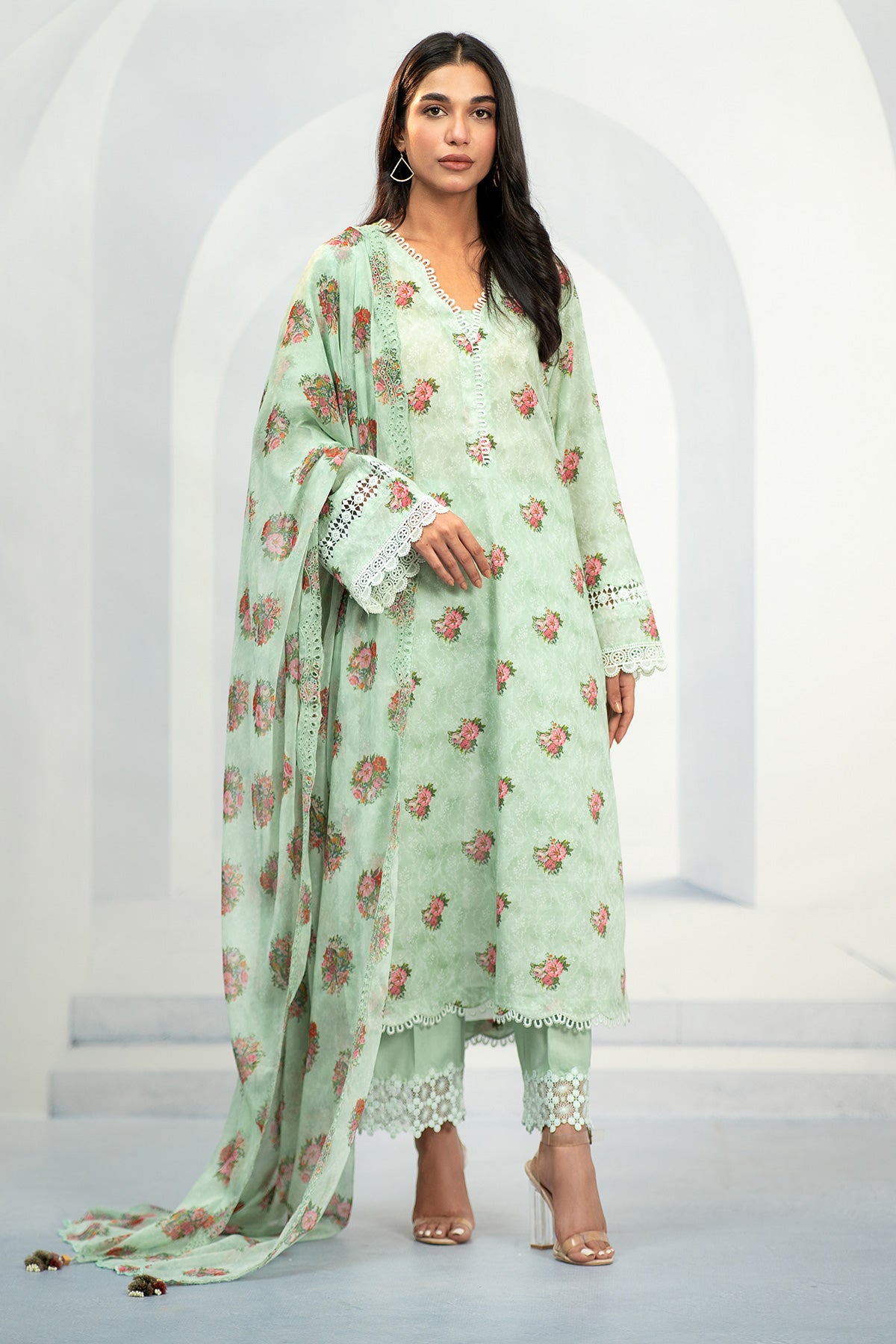 3 Piece Cotton Lawn Suit