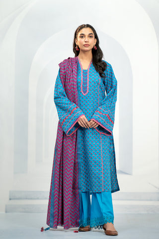 3 Piece Cotton Lawn Suit